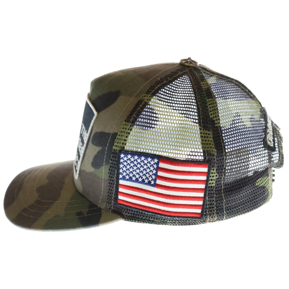 CHROME HEARTS(クロムハーツ) THE HEROES PROJECT CAMO TRUCKER CAP パッチ カモフラ トラッカーキャップ 帽子 カーキ