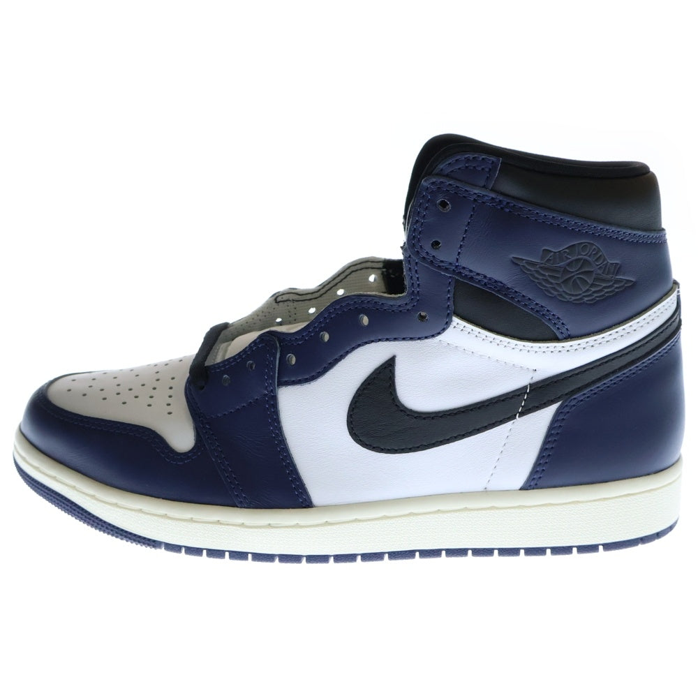 NIKE(ナイキ) AIR JORDAN 1 RETRO HIGH OG MIDNIGHT NAVY エアジョーダン1 レトロ ミッドナイト ネイビー ハイカットスニーカー ネイビー US10/28cm DZ5485-401