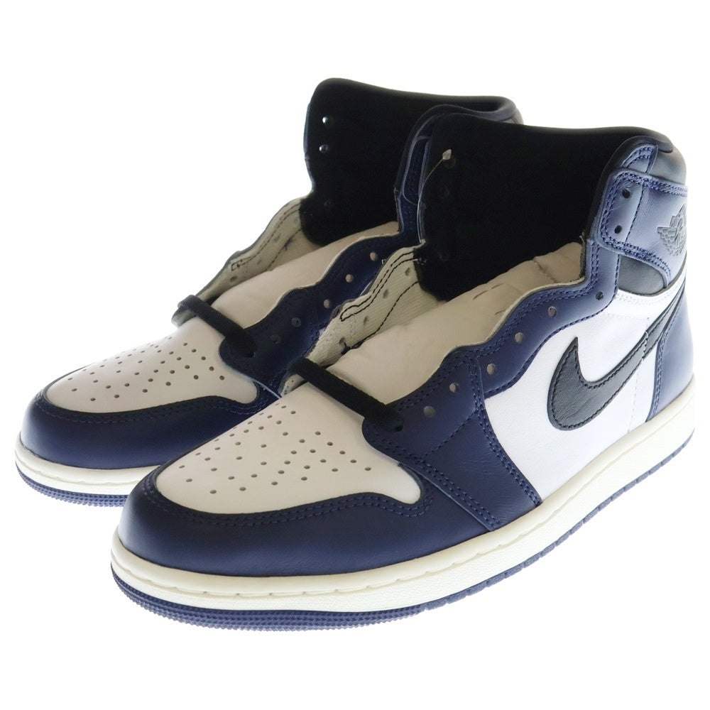 NIKE(ナイキ) AIR JORDAN 1 RETRO HIGH OG MIDNIGHT NAVY エアジョーダン1 レトロ ミッドナイト ネイビー ハイカットスニーカー ネイビー US10/28cm DZ5485-401