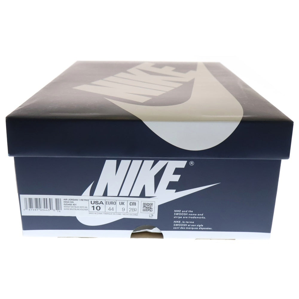 NIKE(ナイキ) AIR JORDAN 1 RETRO HIGH OG MIDNIGHT NAVY エアジョーダン1 レトロ ミッドナイト ネイビー ハイカットスニーカー ネイビー US10/28cm DZ5485-401