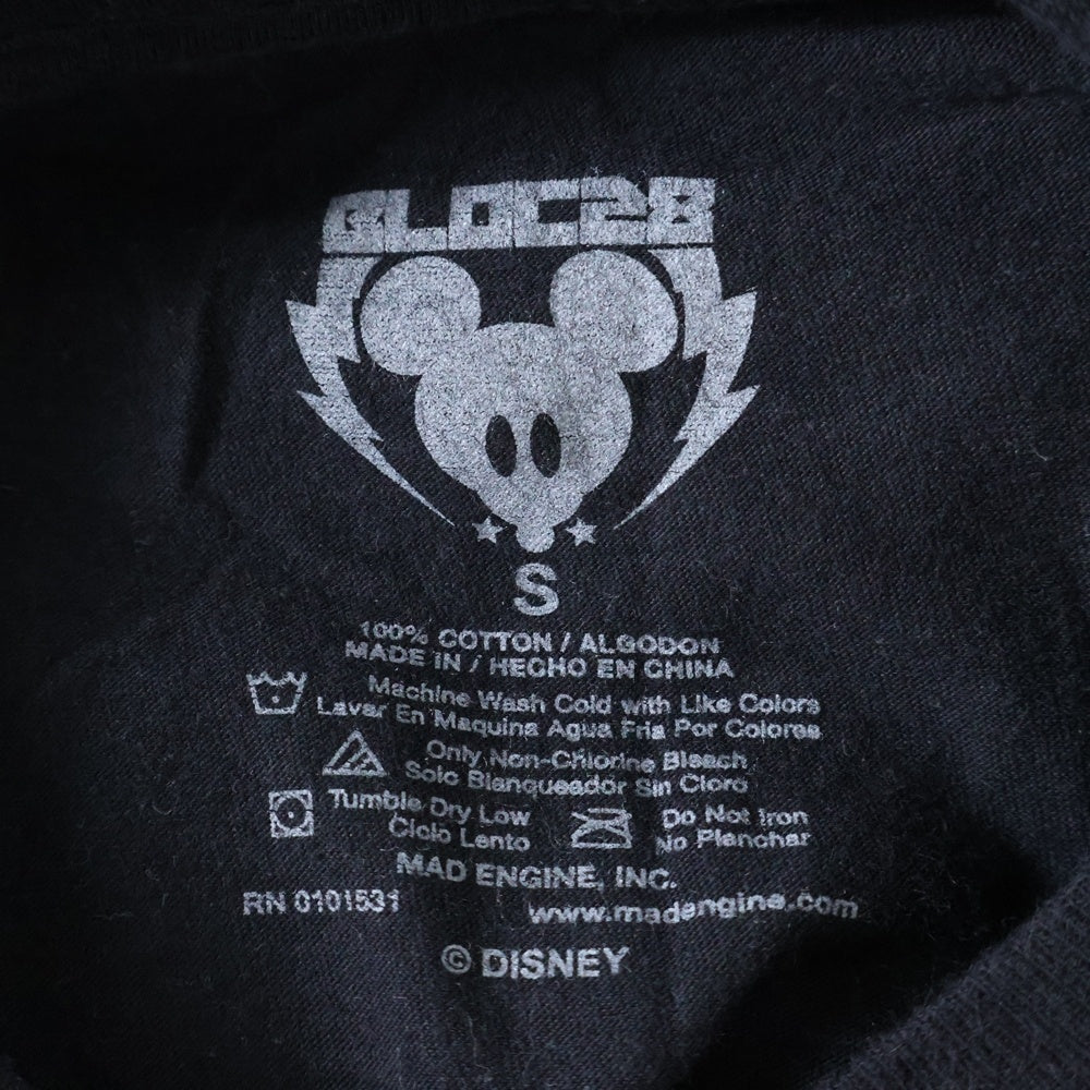 VINTAGE(ヴィンテージ) 00S VINTAGE Mickey Mouse Mens T-Shirt Bloc 28 Sparkly Metallic Trimmed Abstract Mickey ミッキーマウス 半袖Tシャツ