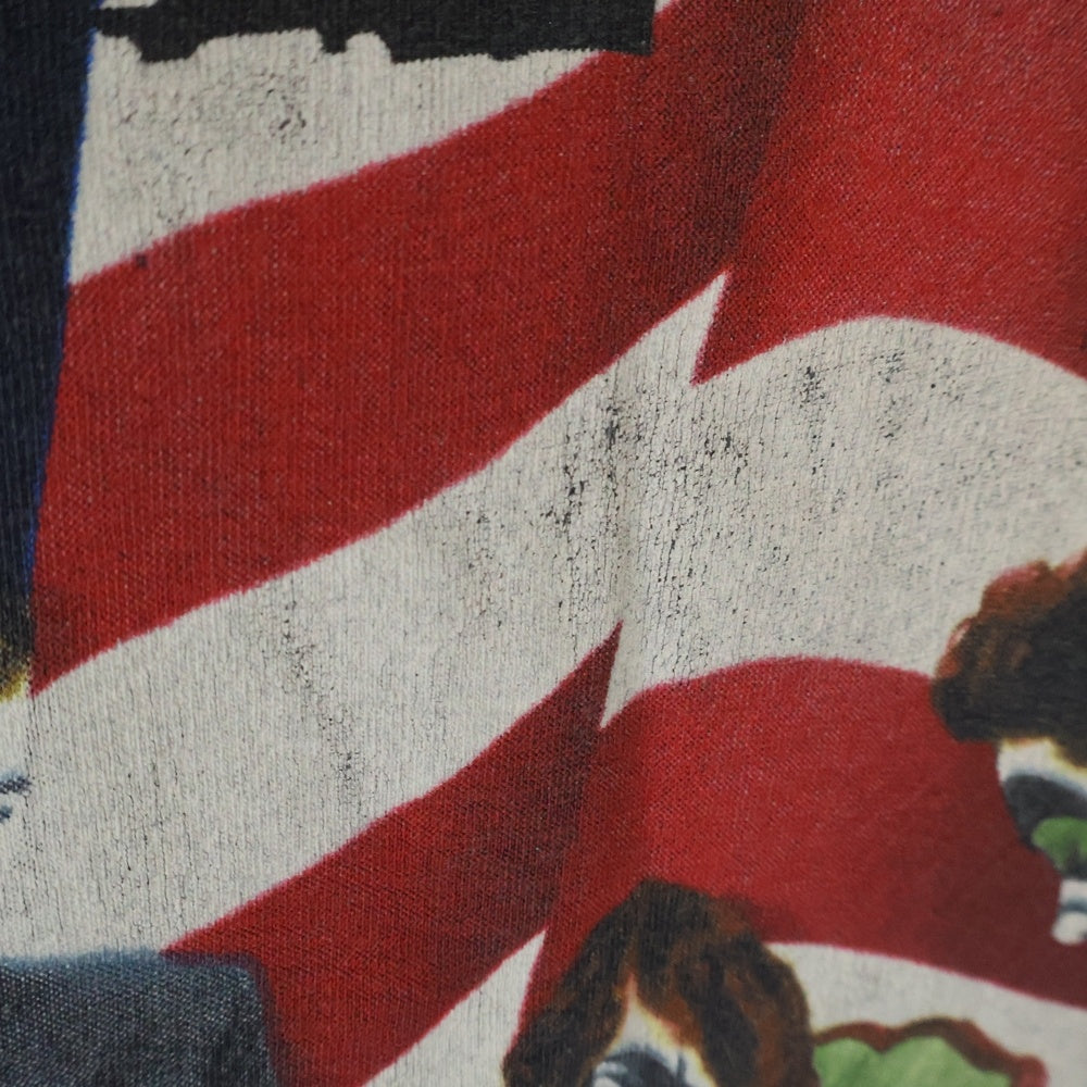 VINTAGE(ヴィンテージ) 90S VINTAGE 1994 KISS MY ASS ヴィンテージ キス マイ アス 両面プリント クルーネック半袖Tシャツ カットソー チャコールグレー