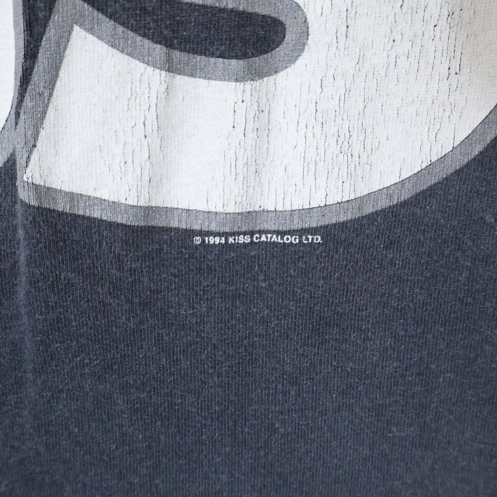 VINTAGE(ヴィンテージ) 90S VINTAGE 1994 KISS MY ASS ヴィンテージ キス マイ アス 両面プリント クルーネック半袖Tシャツ カットソー チャコールグレー