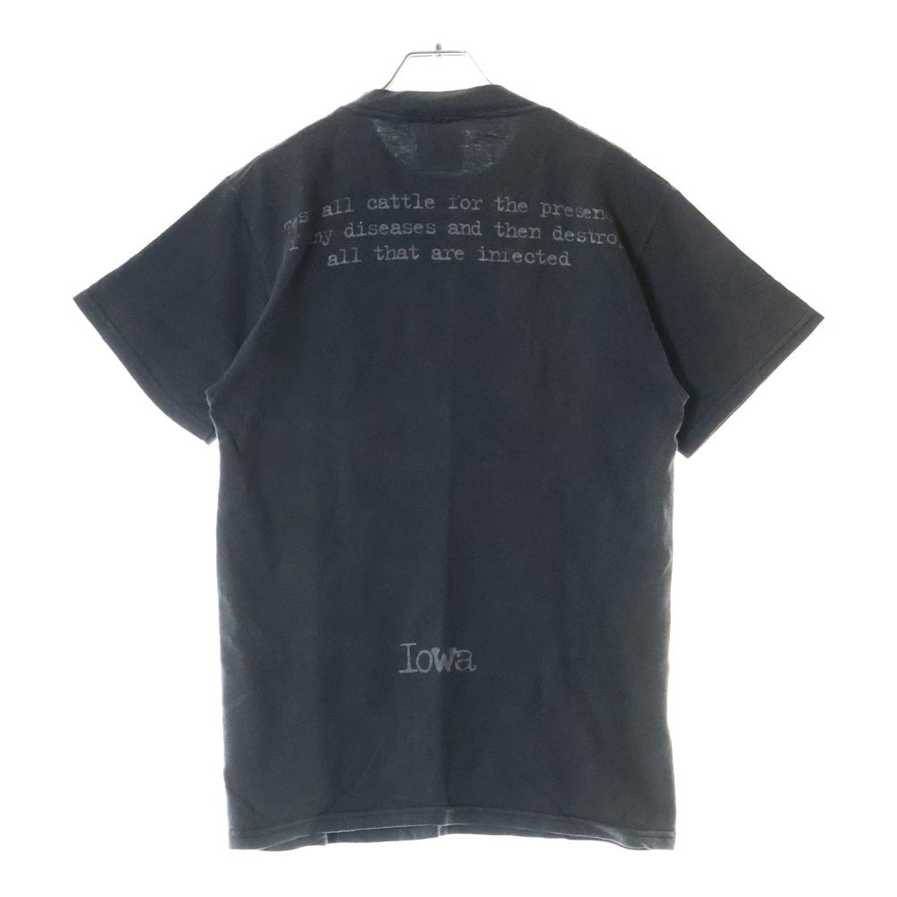 VINTAGE(ヴィンテージ) 00S VINTAGE 2001 SLIPKNOT IOWA ヴィンテージ スリップノット アイオワ 両面プリント クルーネック半袖Tシャツ カットソー ブラック