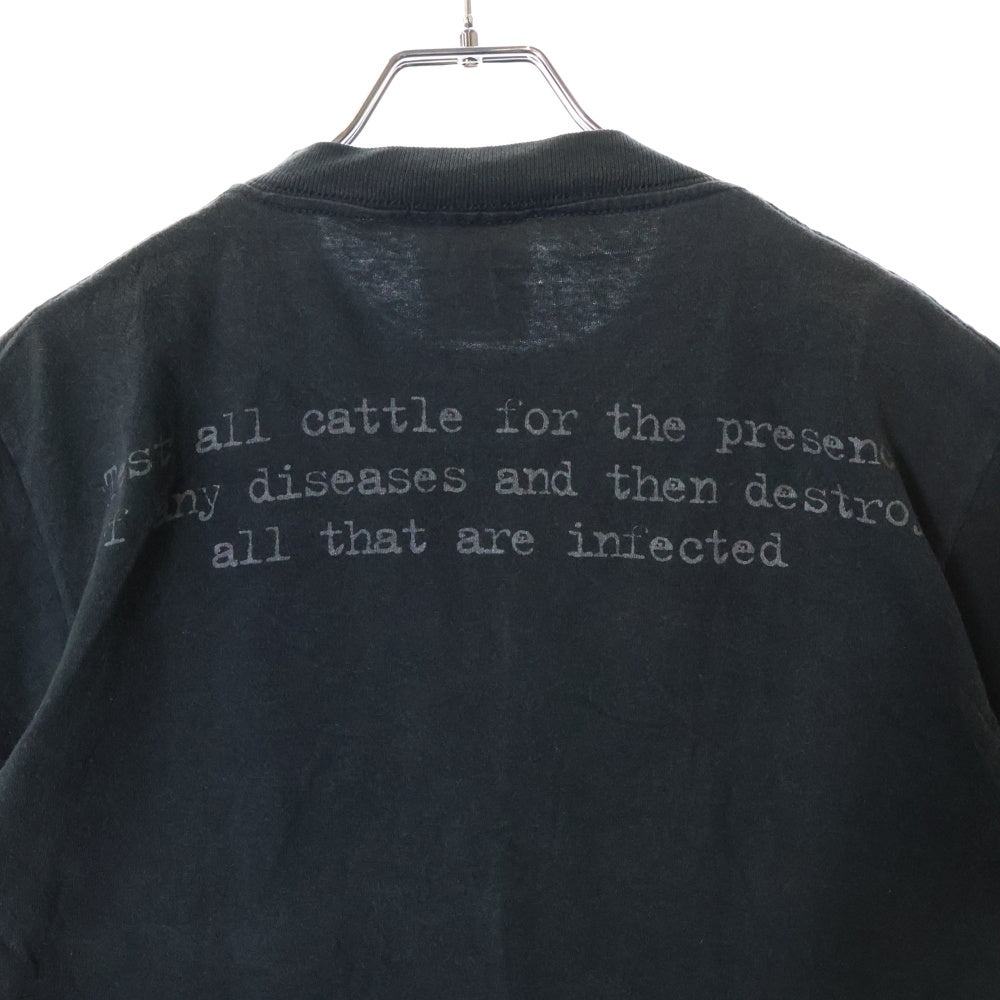VINTAGE(ヴィンテージ) 00S VINTAGE 2001 SLIPKNOT IOWA ヴィンテージ スリップノット アイオワ 両面プリント クルーネック半袖Tシャツ カットソー ブラック