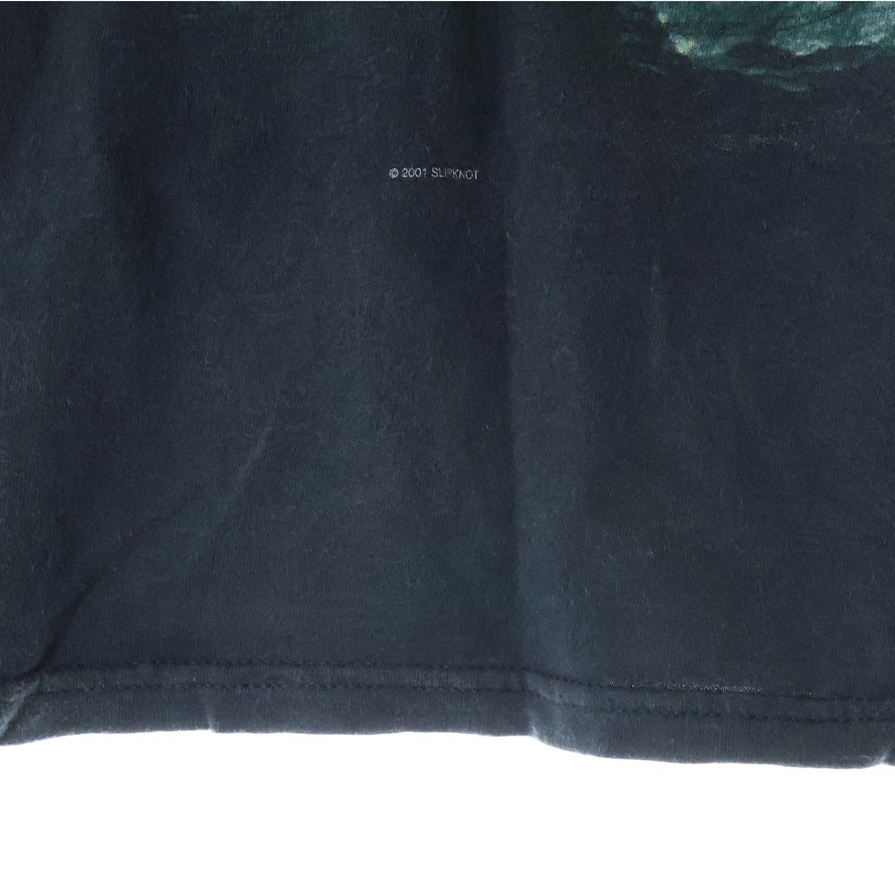 VINTAGE(ヴィンテージ) 00S VINTAGE 2001 SLIPKNOT IOWA ヴィンテージ スリップノット アイオワ 両面プリント クルーネック半袖Tシャツ カットソー ブラック