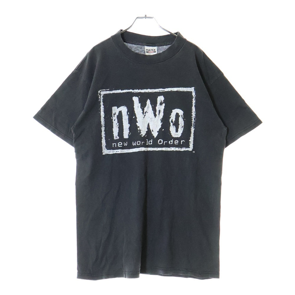VINTAGE(ヴィンテージ) 90S VINTAGE WCW NWO Champ ヴィンテージ ダブル シー ダブル エヌ ダブリュー オー チャンプ クルーネック半袖Tシャツ カットソーチャコールグレー