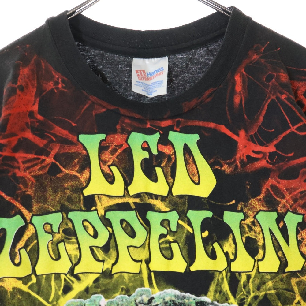 VINTAGE(ヴィンテージ) 90S VINTAGE LED ZEPPELIN HOUSES OF THE HOLY OVP ヴィンテージ レッド ツェッペリン 聖なる館 両面プリント クルーネック 半袖Tシャツ カットソー