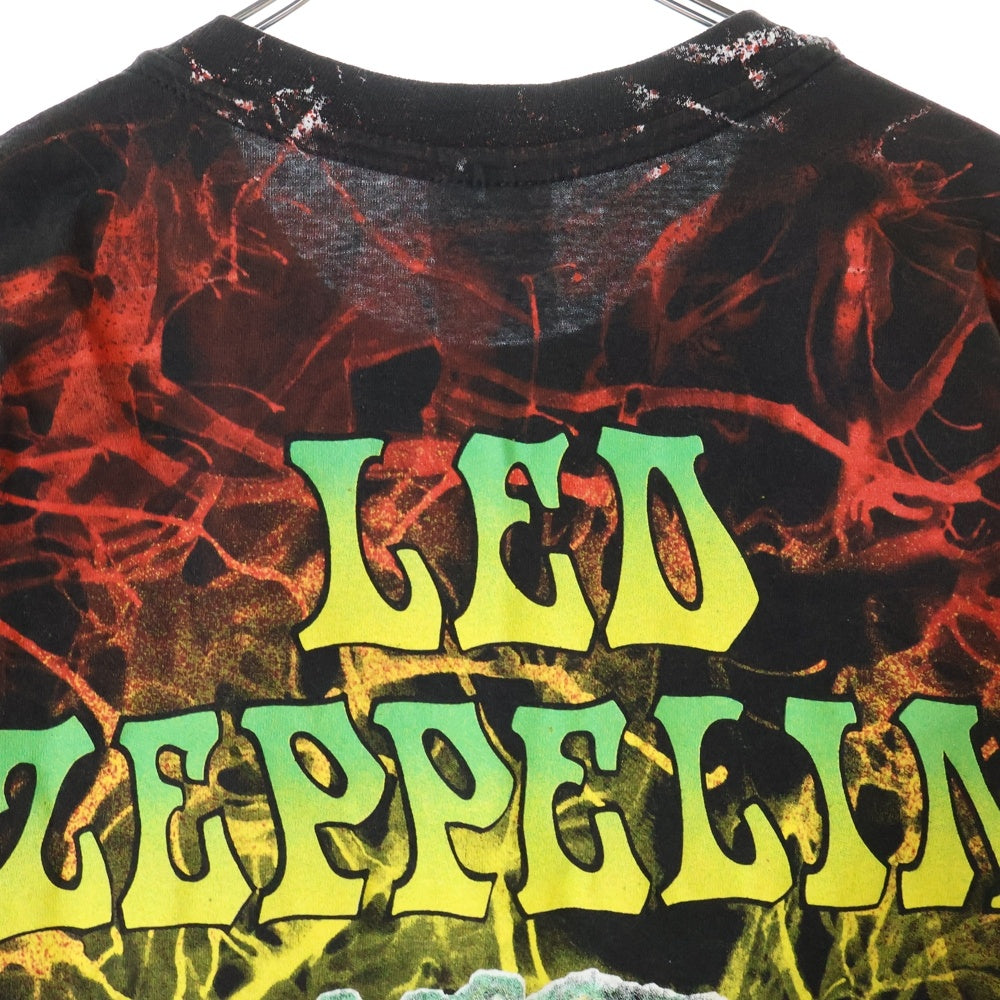 VINTAGE(ヴィンテージ) 90S VINTAGE LED ZEPPELIN HOUSES OF THE HOLY OVP ヴィンテージ レッド ツェッペリン 聖なる館 両面プリント クルーネック 半袖Tシャツ カットソー