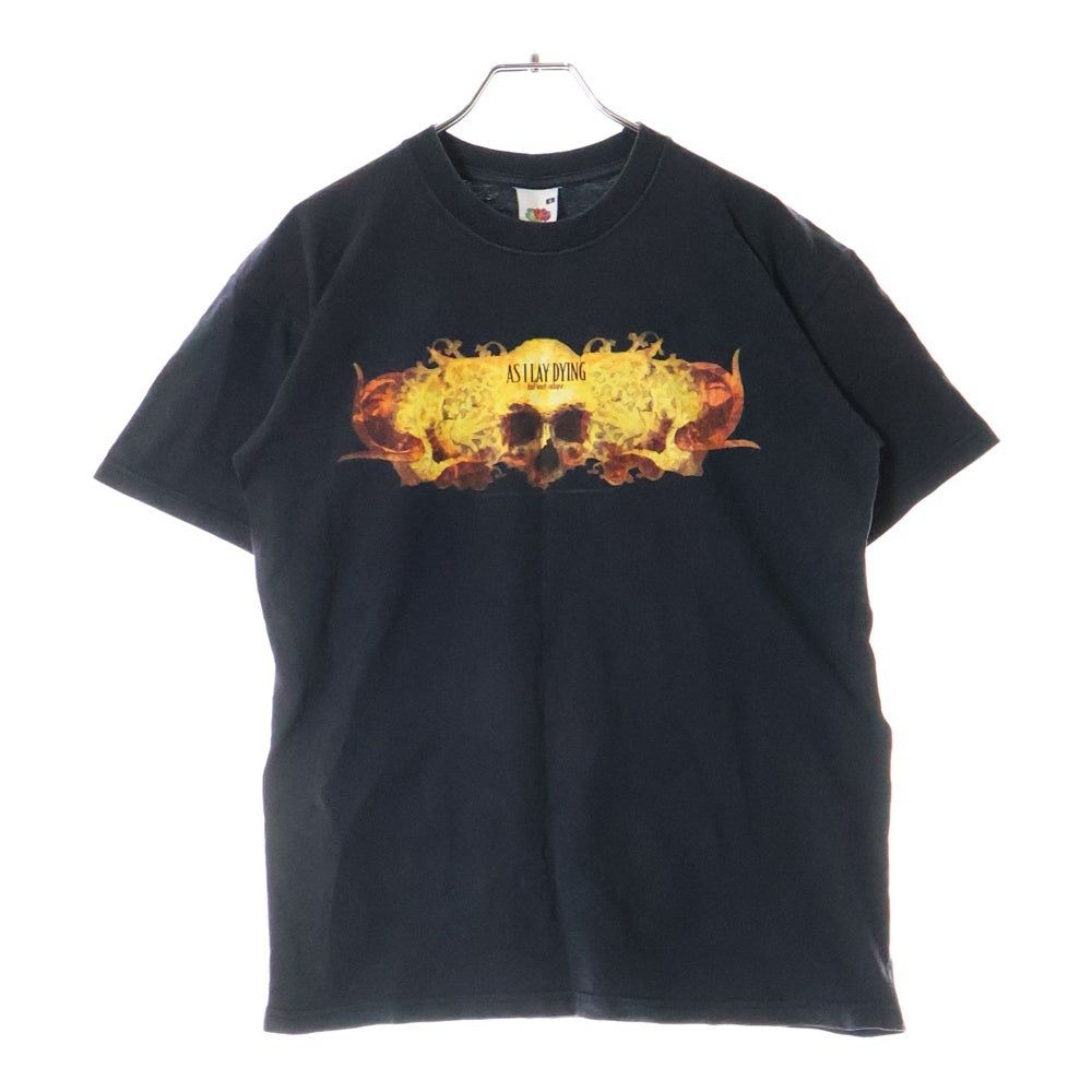 VINTAGE(ヴィンテージ) 00S VINTAGE 2005 As I Lay Dying Frail Words Collapse T-Shirt ヴィンテージ アズ アイ レイ ダイング プリント クルーネック 半袖Tシャツ ブラック