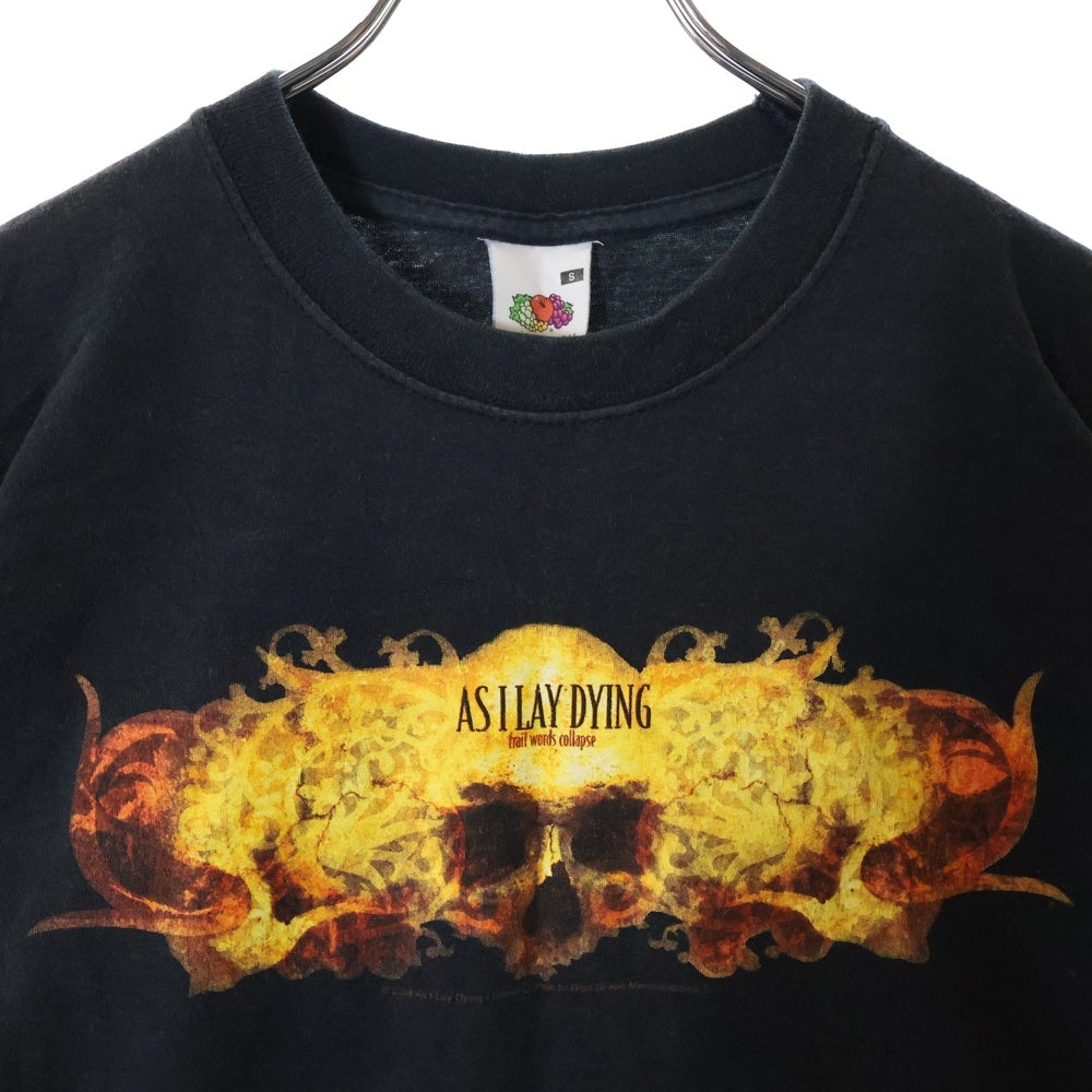 VINTAGE(ヴィンテージ) 00S VINTAGE 2005 As I Lay Dying Frail Words Collapse T-Shirt ヴィンテージ アズ アイ レイ ダイング プリント クルーネック 半袖Tシャツ ブラック