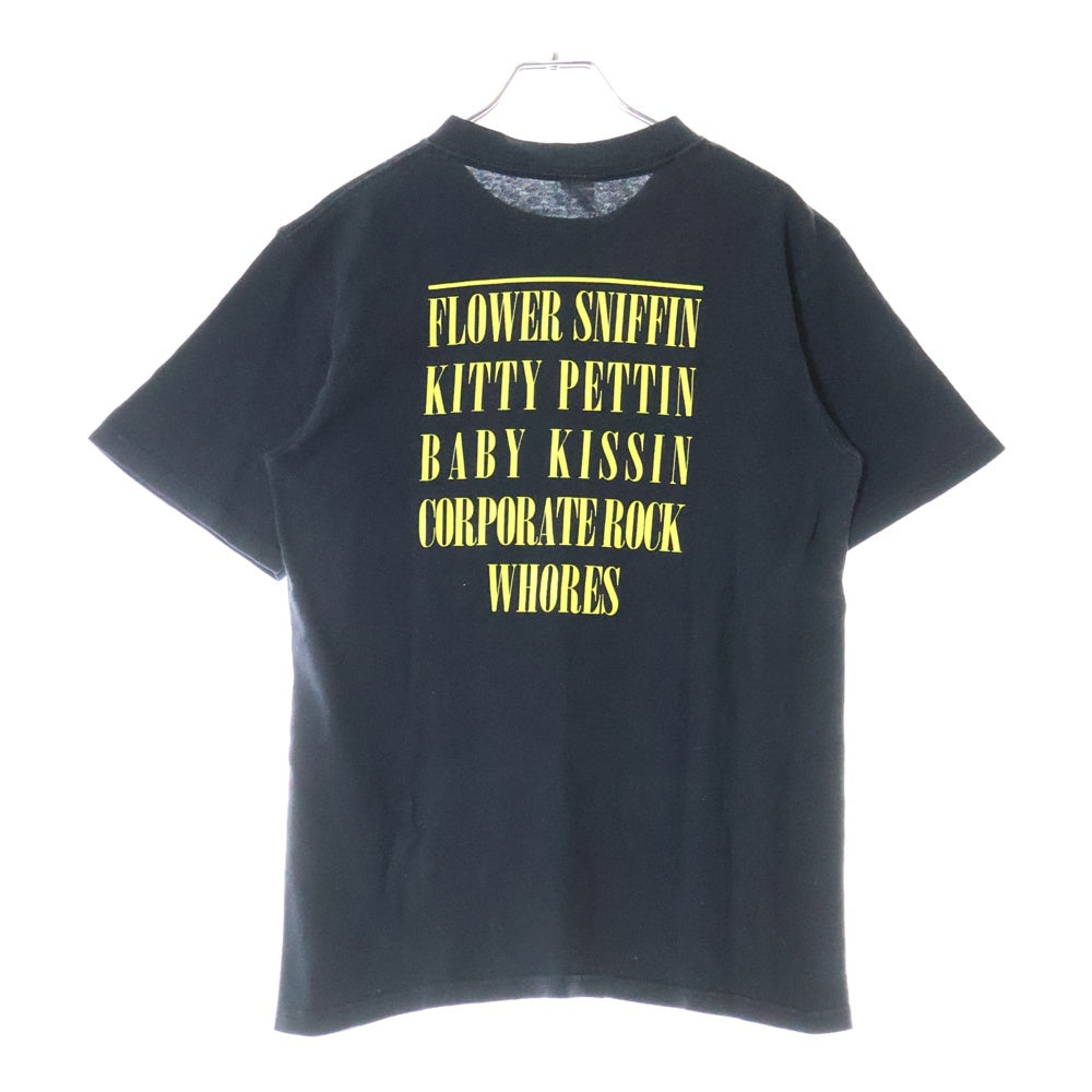 VINTAGE(ヴィンテージ) 00S VINTAGE NIRVANA SMILE 2003 ヴィンテージ スマイル 両面プリント クルーネック半袖Tシャツ カットソー ブラック