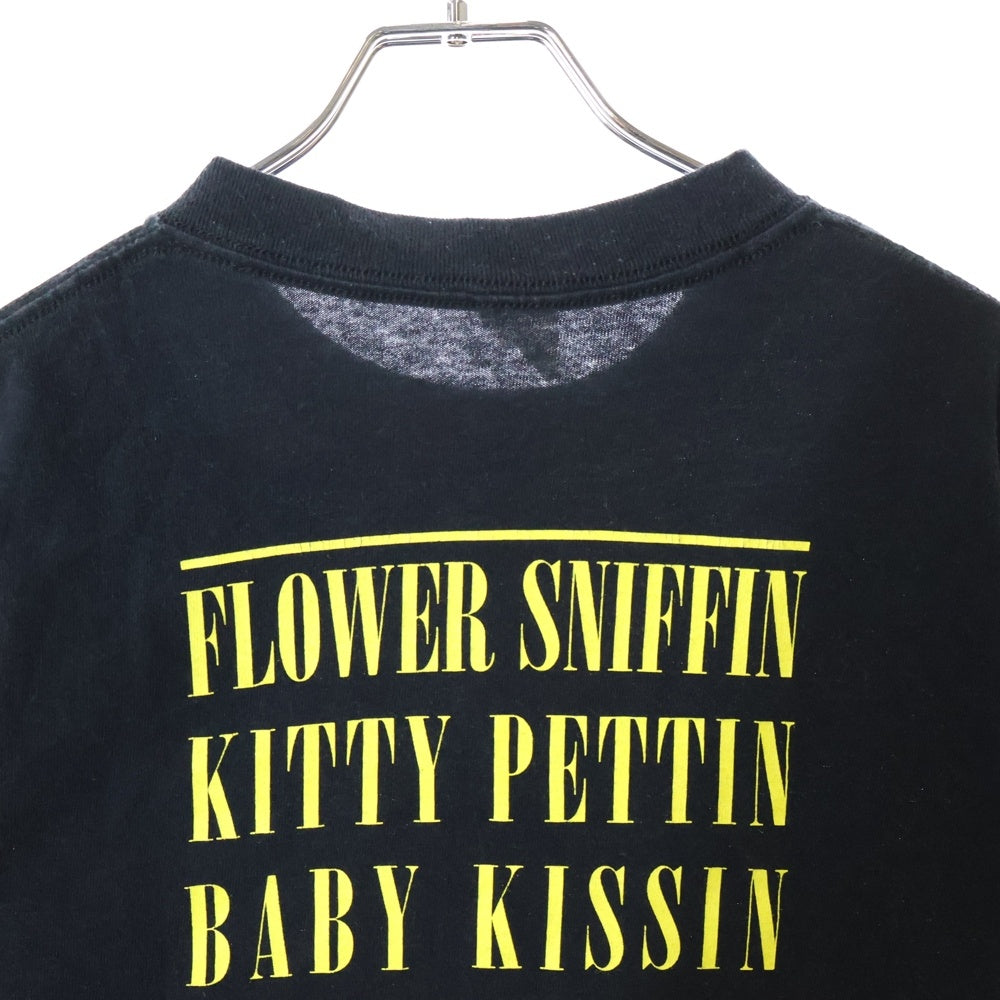 VINTAGE(ヴィンテージ) 00S VINTAGE NIRVANA SMILE 2003 ヴィンテージ スマイル 両面プリント クルーネック半袖Tシャツ カットソー ブラック