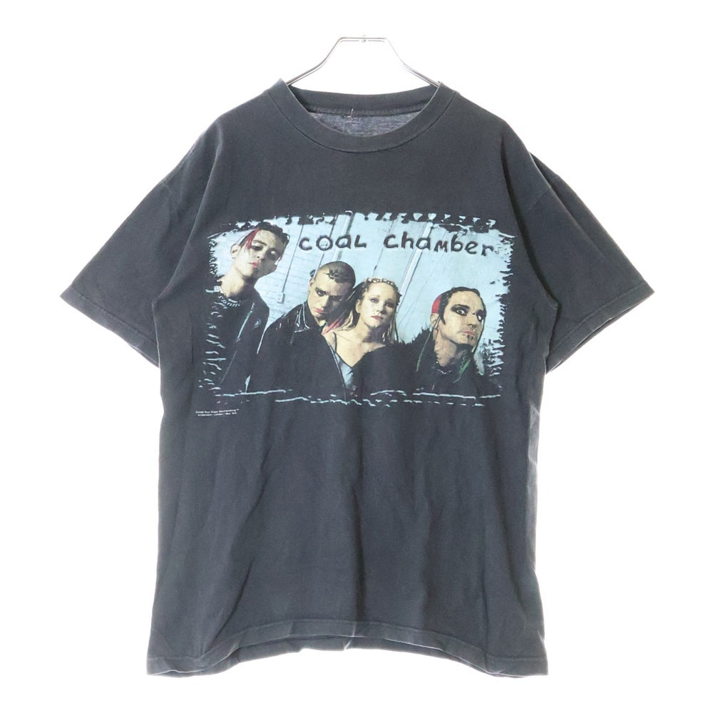 VINTAGE(ヴィンテージ) 90S VINTAGE COOL CHAMBER 1998 ヴィンテージ コール チェンバー 両面プリント クルーネック半袖Tシャツ カットソー チャコールグレー