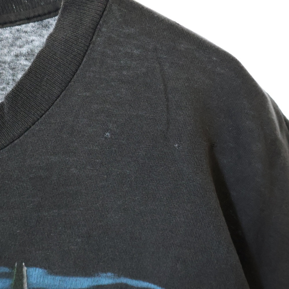 VINTAGE(ヴィンテージ) 90S VINTAGE SACRED REICH THE AMERICAN WAY ヴィンテージ セイクレッド ライク ザ アメリカン ウェイ 両面プリント クルーネック半袖Tシャツ チャコールグレー