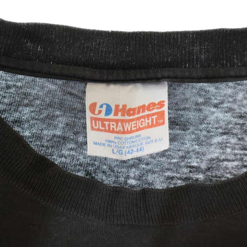 VINTAGE(ヴィンテージ) 90S VINTAGE SACRED REICH THE AMERICAN WAY ヴィンテージ セイクレッド ライク ザ アメリカン ウェイ 両面プリント クルーネック半袖Tシャツ チャコールグレー
