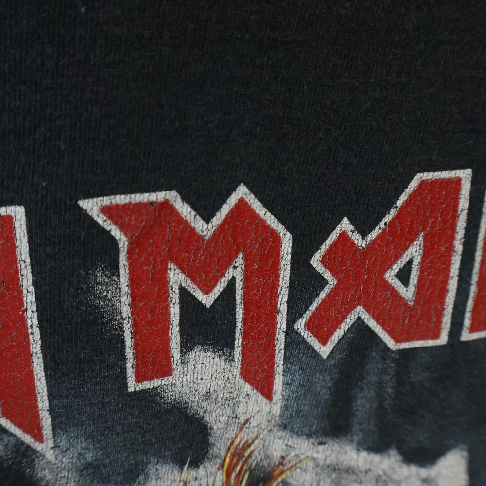 VINTAGE(ヴィンテージ) 80S VINTAGE IRON MAIDEN 1980 ヴィンテージ アイアン メイデン フロントプリント クルーネック半袖Tシャツ カットソー チャコールグレー