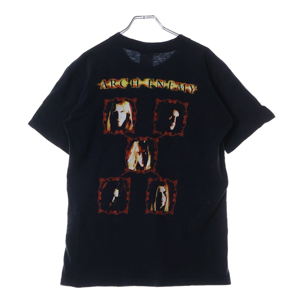 VINTAGE(ヴィンテージ) 00S VINTAGE ARCH ENEMY WAGES OF SIN 2001 ヴィンテージ アーク エネミー ウェイジズ オブ シン 両面プリント クルーネック半袖Tシャツ カットソー ブラック