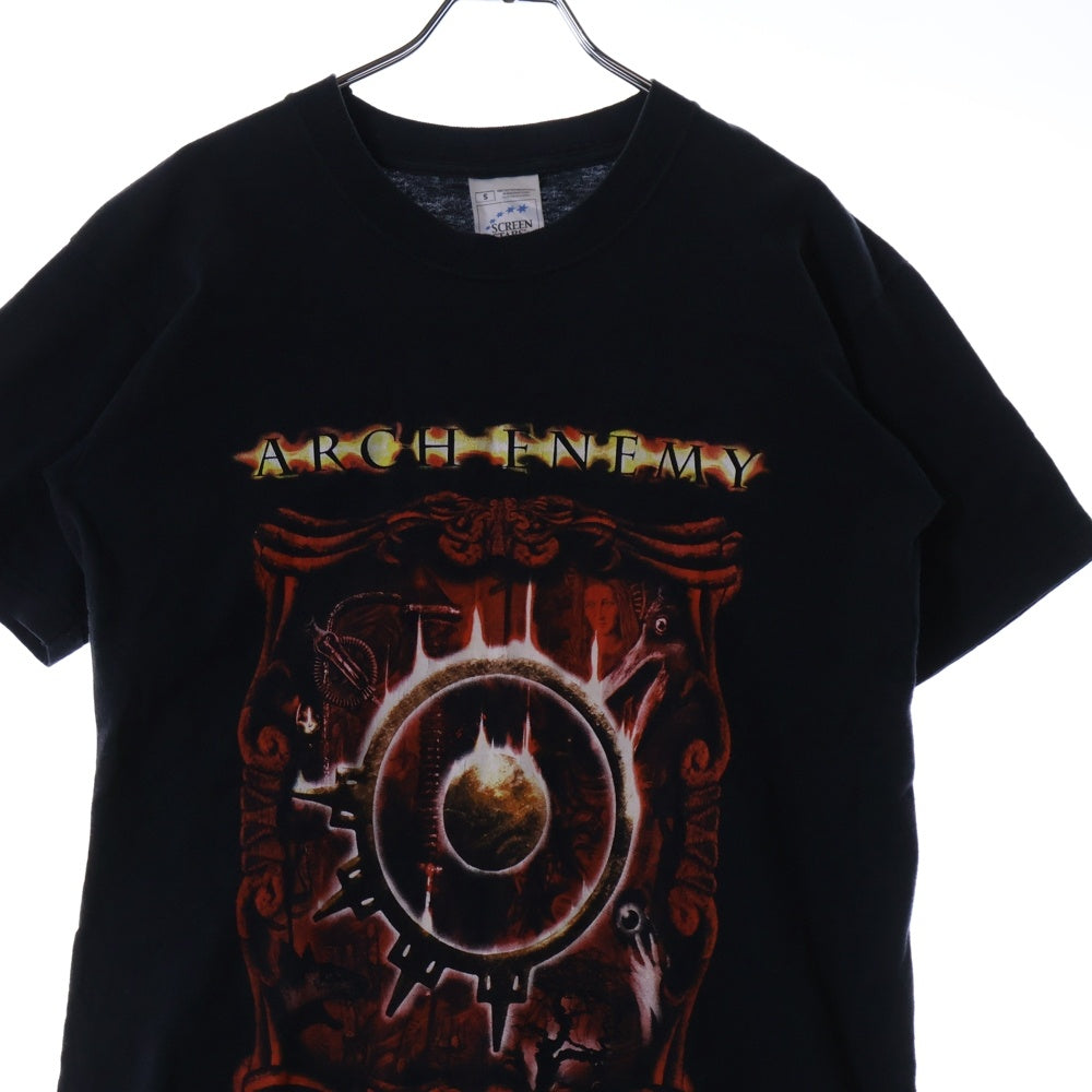 VINTAGE(ヴィンテージ) 00S VINTAGE ARCH ENEMY WAGES OF SIN 2001 ヴィンテージ アーク エネミー ウェイジズ オブ シン 両面プリント クルーネック半袖Tシャツ カットソー ブラック