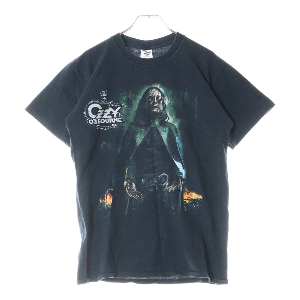 VINTAGE(ヴィンテージ) 00S VINTAGE OZZY OZBOURNE 2007 ヴィンテージ オジーオズボーン フロントプリント クルーネック半袖Tシャツ カットソー ブラック