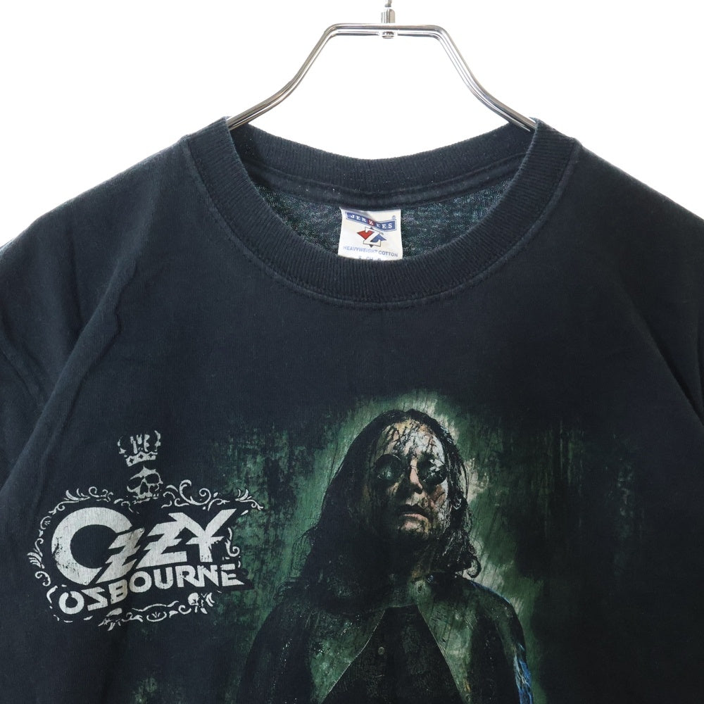 VINTAGE(ヴィンテージ) 00S VINTAGE OZZY OZBOURNE 2007 ヴィンテージ オジーオズボーン フロントプリント クルーネック半袖Tシャツ カットソー ブラック