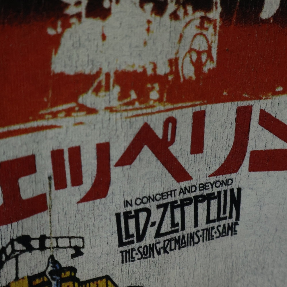VINTAGE(ヴィンテージ) 00S VINTAGE LED ZEPPELIN THE SONG REMAINS THE SAME 2004 ヴィンテージ レッド ツェッペリン 狂気のライブ フロントプリント クルーネック半袖Tシャツ