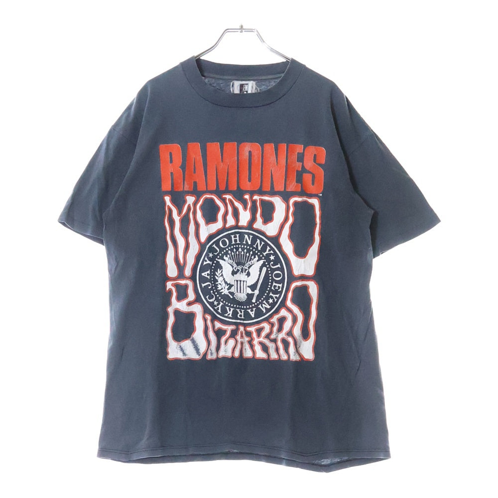 VINTAGE(ヴィンテージ) 90S VINTAGE RAMONES MONDO BIZARRO JAPAN 1993 ヴィンテージ ラモーンズ モンド ビザーロ 日本ツアー 両面プリント クルーネック半袖Tシャツ カットソー