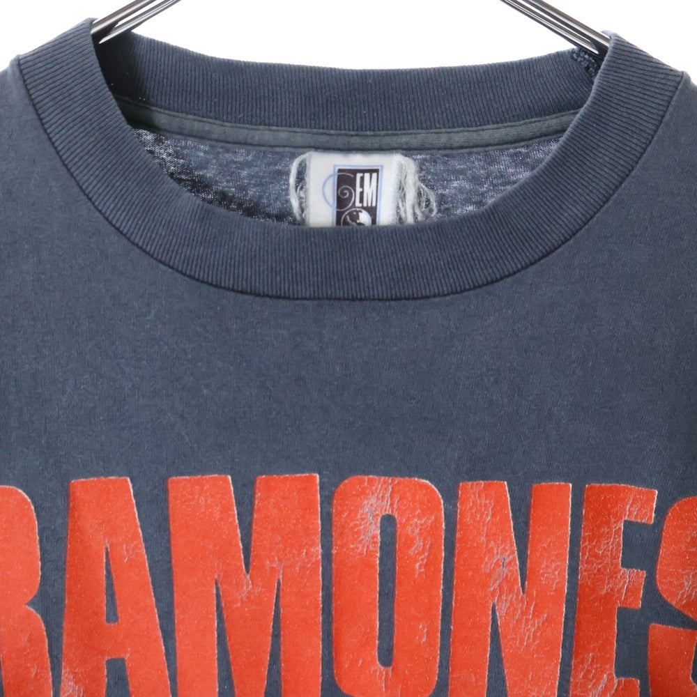 VINTAGE(ヴィンテージ) 90S VINTAGE RAMONES MONDO BIZARRO JAPAN 1993 ヴィンテージ ラモーンズ モンド ビザーロ 日本ツアー 両面プリント クルーネック半袖Tシャツ カットソー