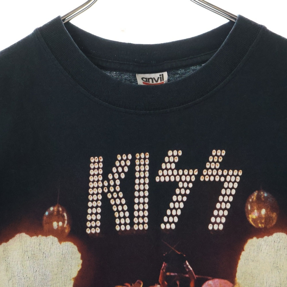 VINTAGE(ヴィンテージ) 00S VINTAGE KISS LIVE IN YOKOHAMA 2003 ヴィンテージ キス 横浜ライブ 両面プリント クルーネック半袖Tシャツ カットソー ブラック