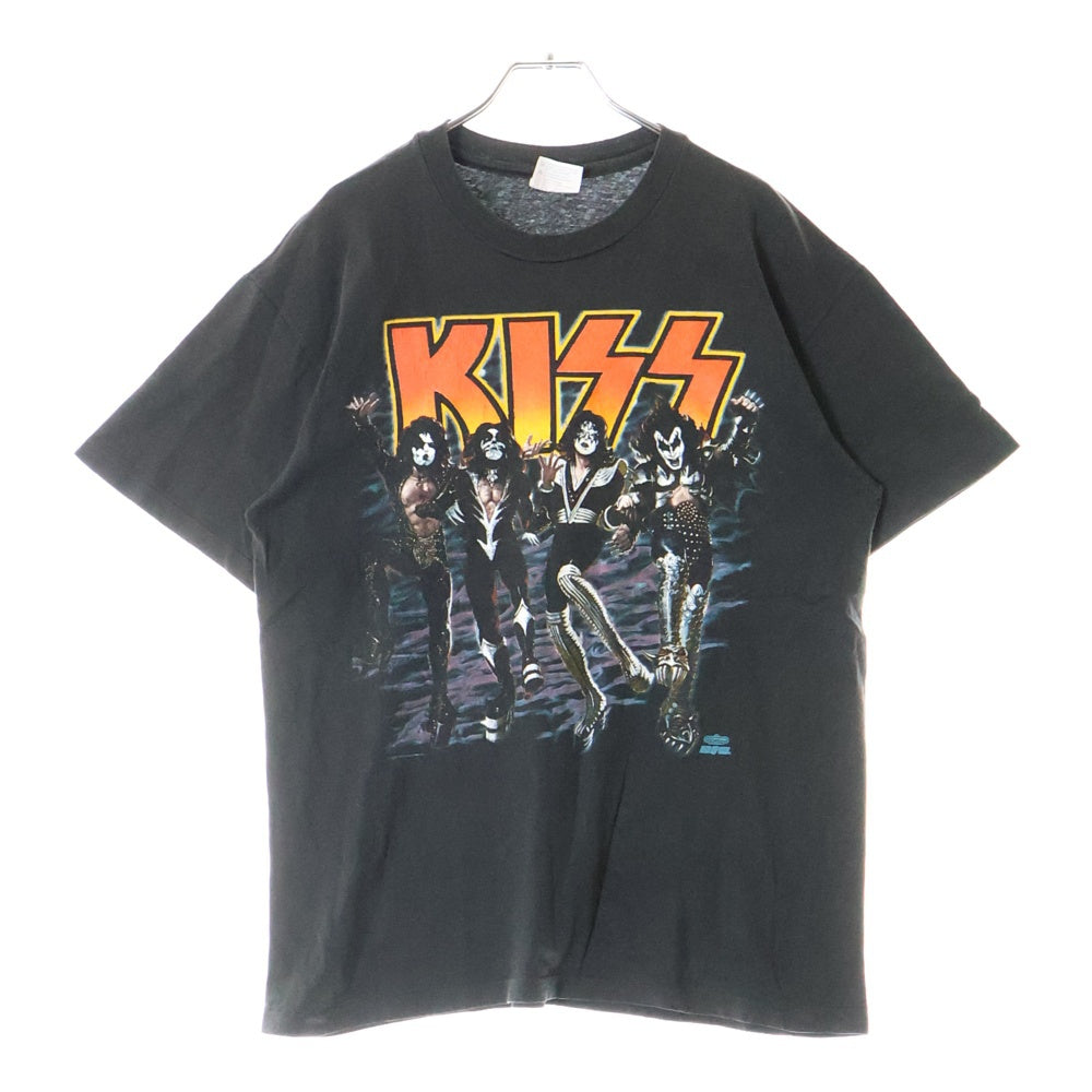 VINTAGE(ヴィンテージ) 90S VINTAGE KISS DESTROYER 1991 ヴィンテージ キス デストロイヤー 地獄の軍団 両面プリント クルーネック半袖Tシャツ カットソー ブラック