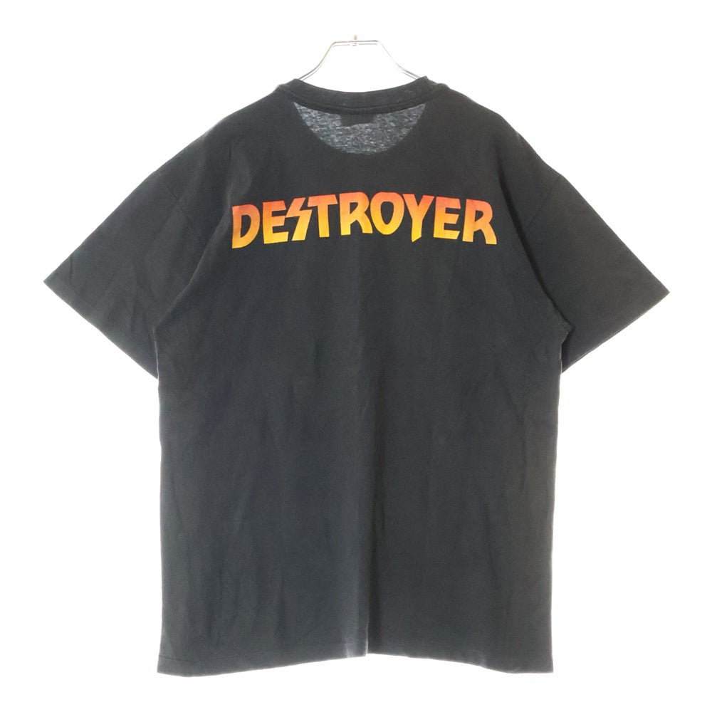 VINTAGE(ヴィンテージ) 90S VINTAGE KISS DESTROYER 1991 ヴィンテージ キス デストロイヤー 地獄の軍団 両面プリント クルーネック半袖Tシャツ カットソー ブラック