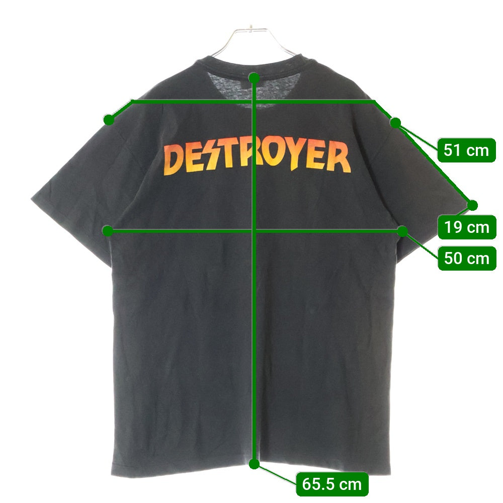 VINTAGE(ヴィンテージ) 90S VINTAGE KISS DESTROYER 1991 ヴィンテージ キス デストロイヤー 地獄の軍団 両面プリント クルーネック半袖Tシャツ カットソー ブラック