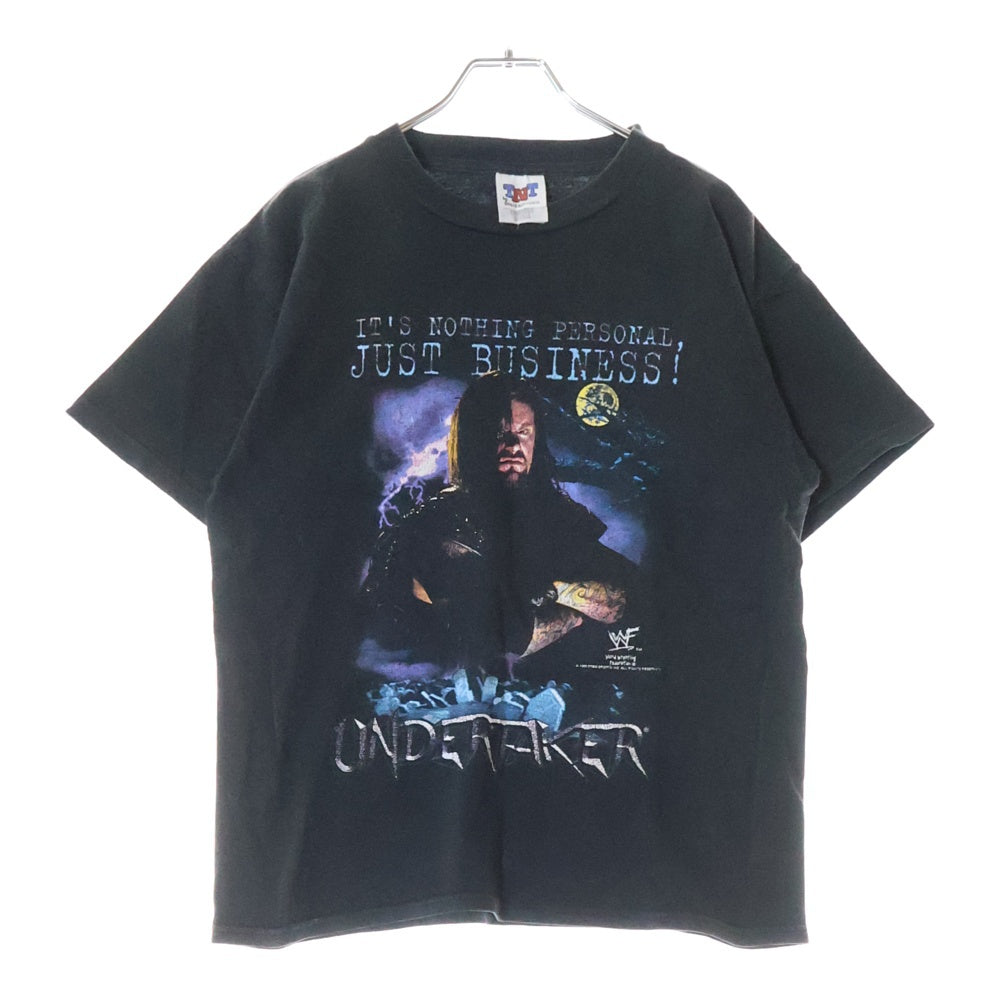 VINTAGE(ヴィンテージ) 90S VINTAGE UNDERTAKER MINISTRY OF DARKNESS 1999 ヴィンテージ アンダーテイカー ミニストリー オブ ダークネス フロントプリント クルーネック半袖Tシャツ
