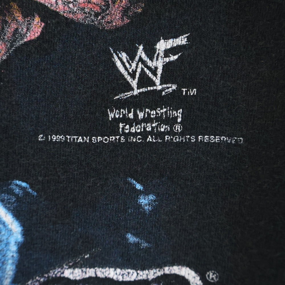 VINTAGE(ヴィンテージ) 90S VINTAGE UNDERTAKER MINISTRY OF DARKNESS 1999 ヴィンテージ アンダーテイカー ミニストリー オブ ダークネス フロントプリント クルーネック半袖Tシャツ