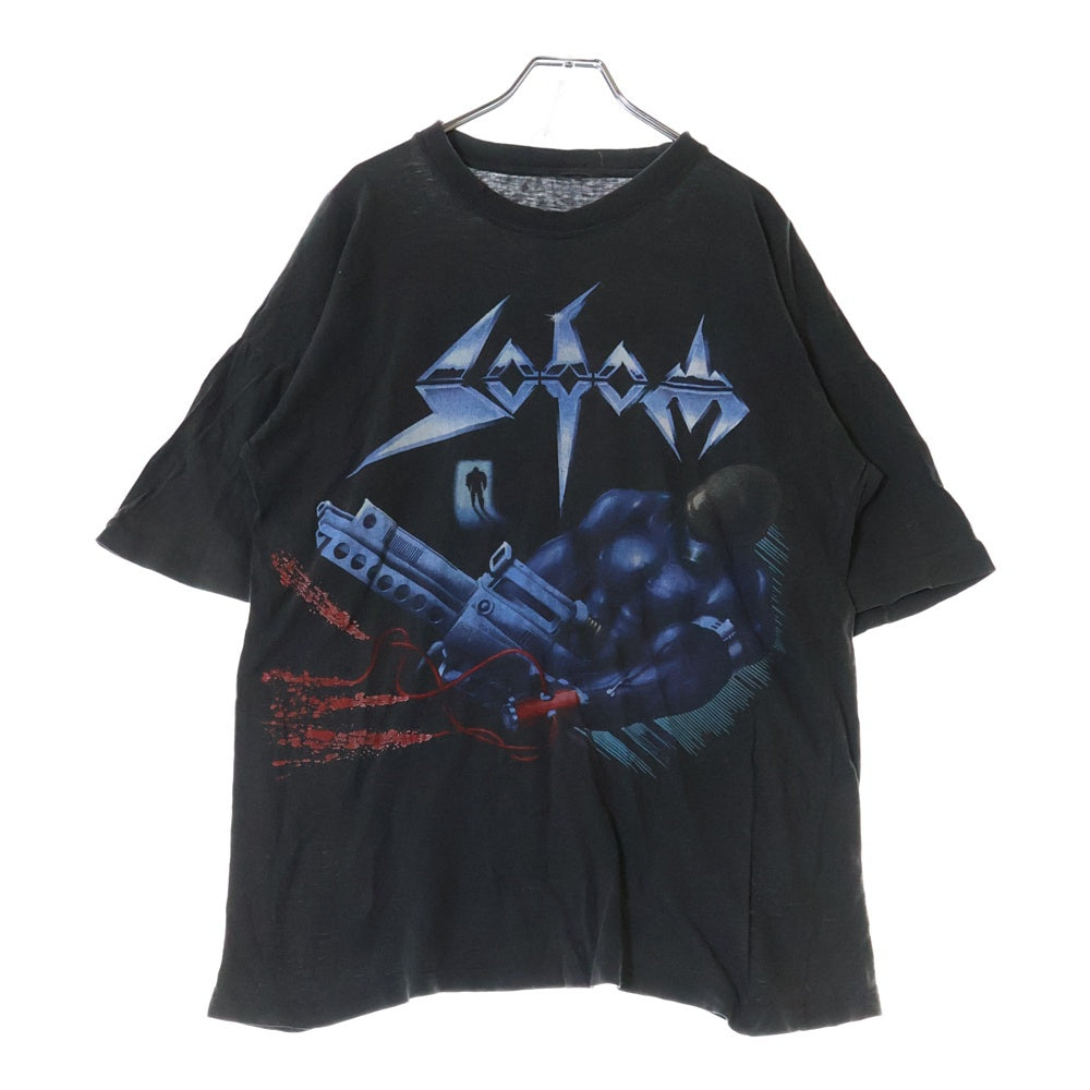 VINTAGE(ヴィンテージ) 90S VINTAGE SODOM TAPPING THE VEIN TOUR 1992 ヴィンテージ ソドム タッピング ヴェイン ツアー クルーネック半袖Tシャツ カットソー チャコールグレー