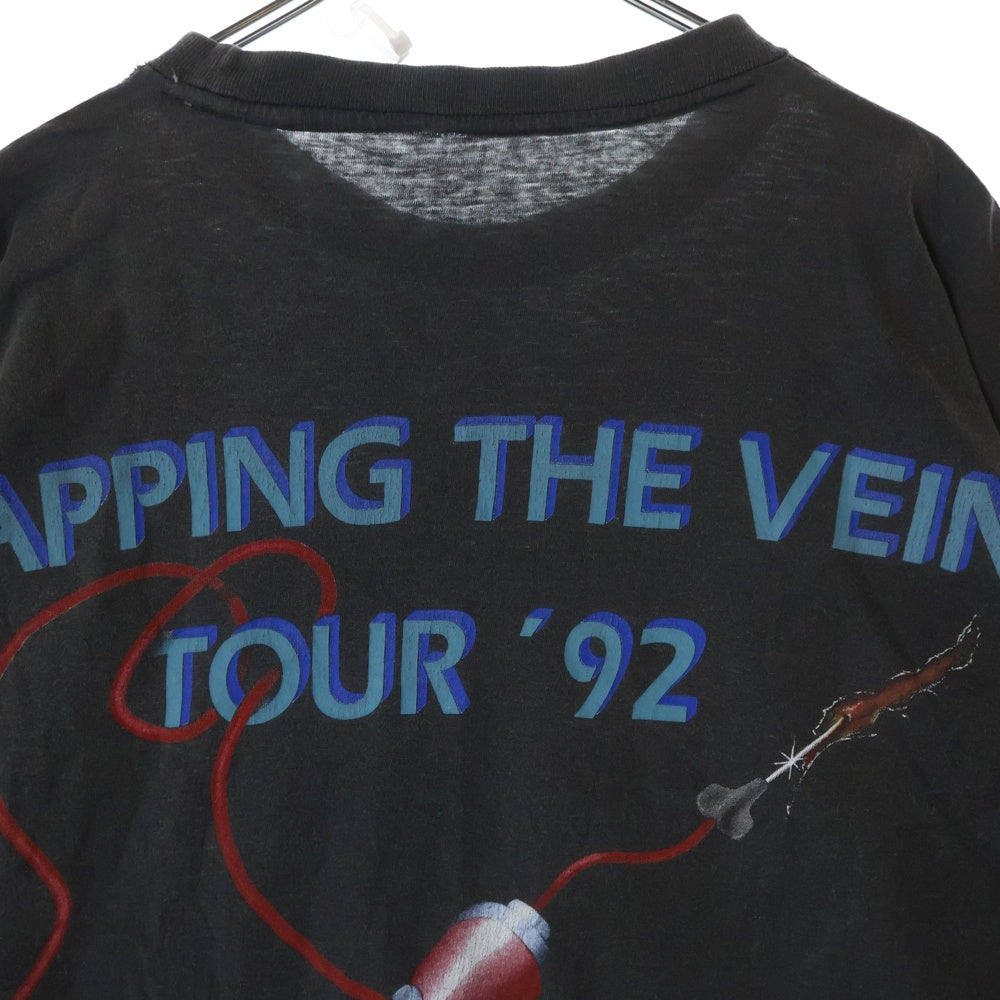 VINTAGE(ヴィンテージ) 90S VINTAGE SODOM TAPPING THE VEIN TOUR 1992 ヴィンテージ ソドム タッピング ヴェイン ツアー クルーネック半袖Tシャツ カットソー チャコールグレー