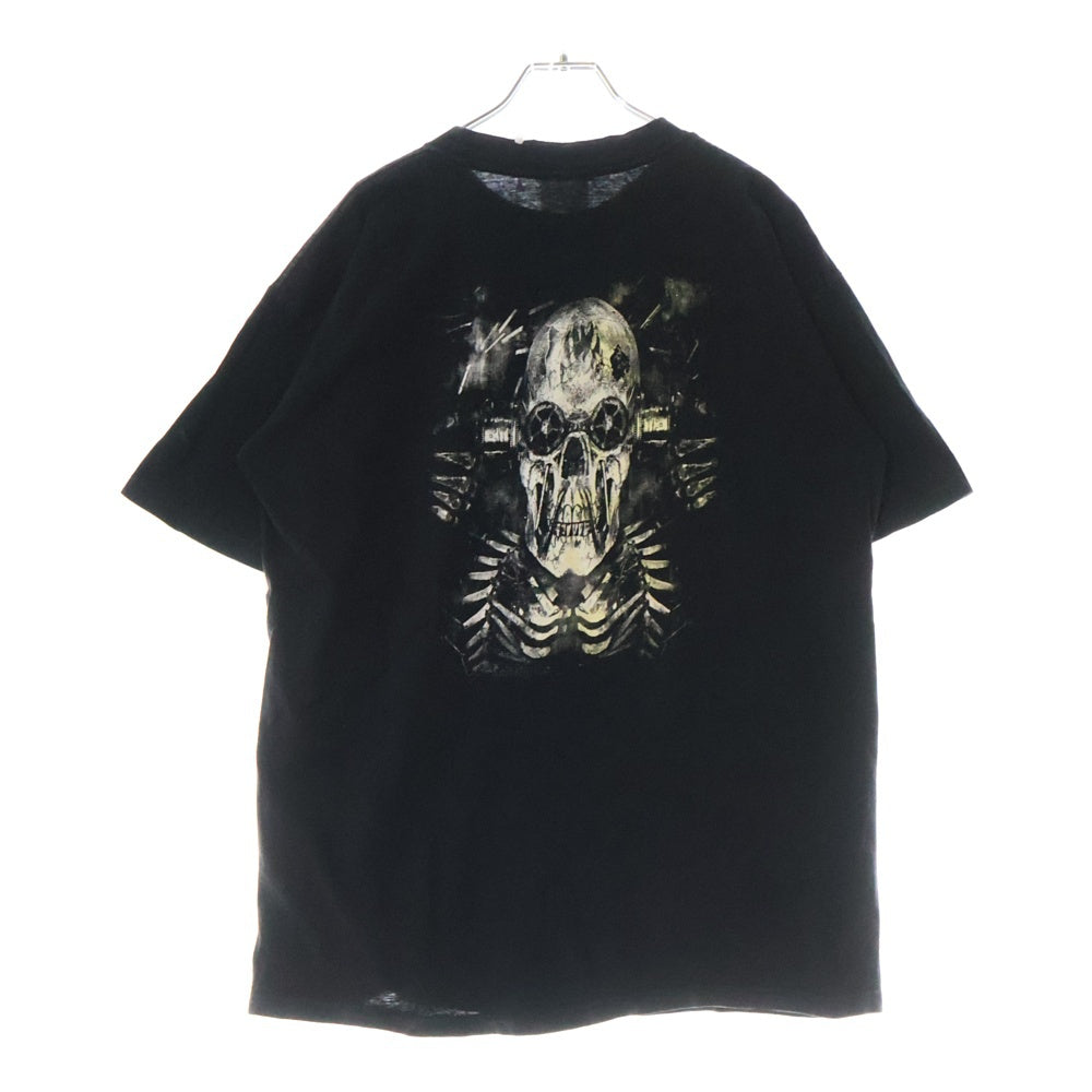 VINTAGE(ヴィンテージ) 90S VINTAGE SLAYER LIVE UNDEAD ヴィンテージ スレイヤー ライヴ アンデッド 両面プリント クルーネック半袖Tシャツ カットソー ブラック