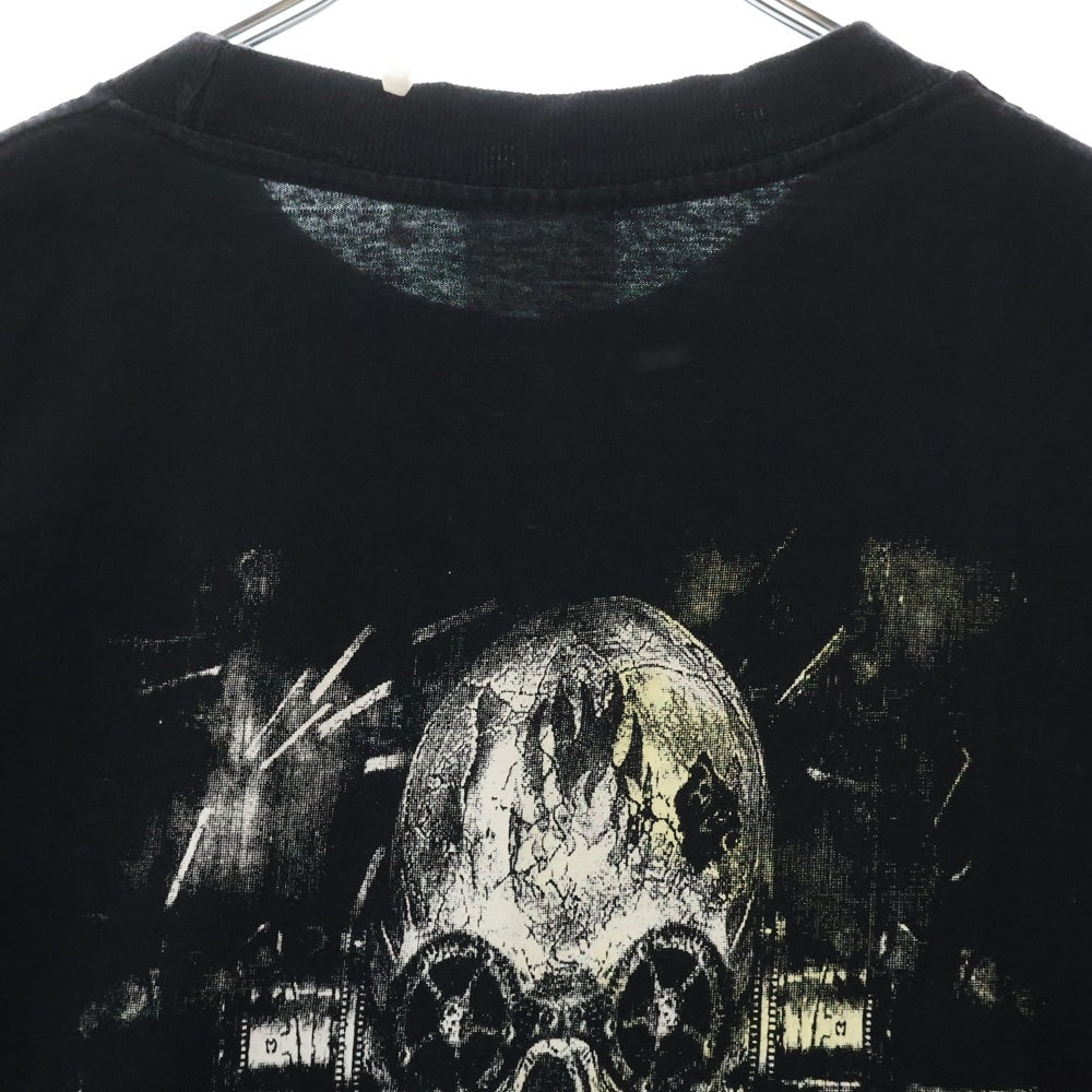 VINTAGE(ヴィンテージ) 90S VINTAGE SLAYER LIVE UNDEAD ヴィンテージ スレイヤー ライヴ アンデッド 両面プリント クルーネック半袖Tシャツ カットソー ブラック
