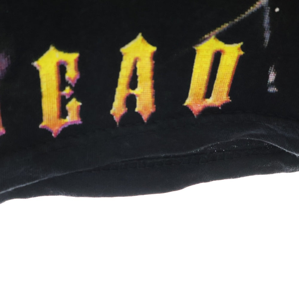 VINTAGE(ヴィンテージ) 90S VINTAGE SLAYER LIVE UNDEAD ヴィンテージ スレイヤー ライヴ アンデッド 両面プリント クルーネック半袖Tシャツ カットソー ブラック