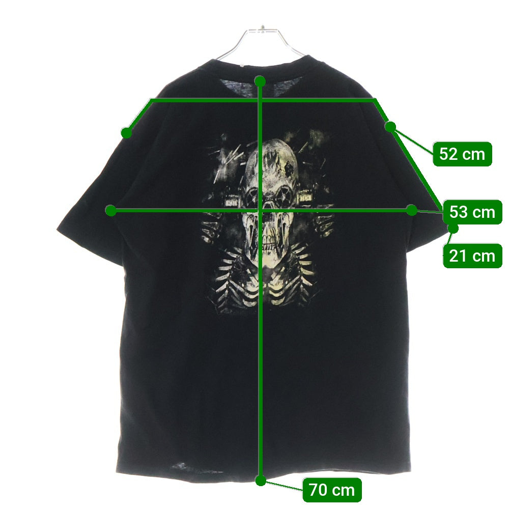 VINTAGE(ヴィンテージ) 90S VINTAGE SLAYER LIVE UNDEAD ヴィンテージ スレイヤー ライヴ アンデッド 両面プリント クルーネック半袖Tシャツ カットソー ブラック