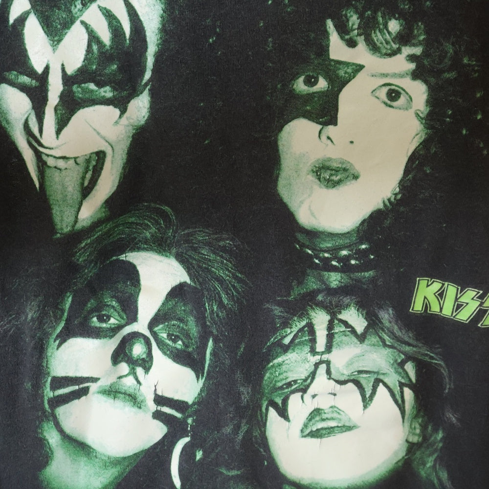 VINTAGE(ヴィンテージ) 90S VINTAGE KISS 1996 キス グローインザダーク フロント蓄光フォトプリント クルーネック半袖Tシャツ