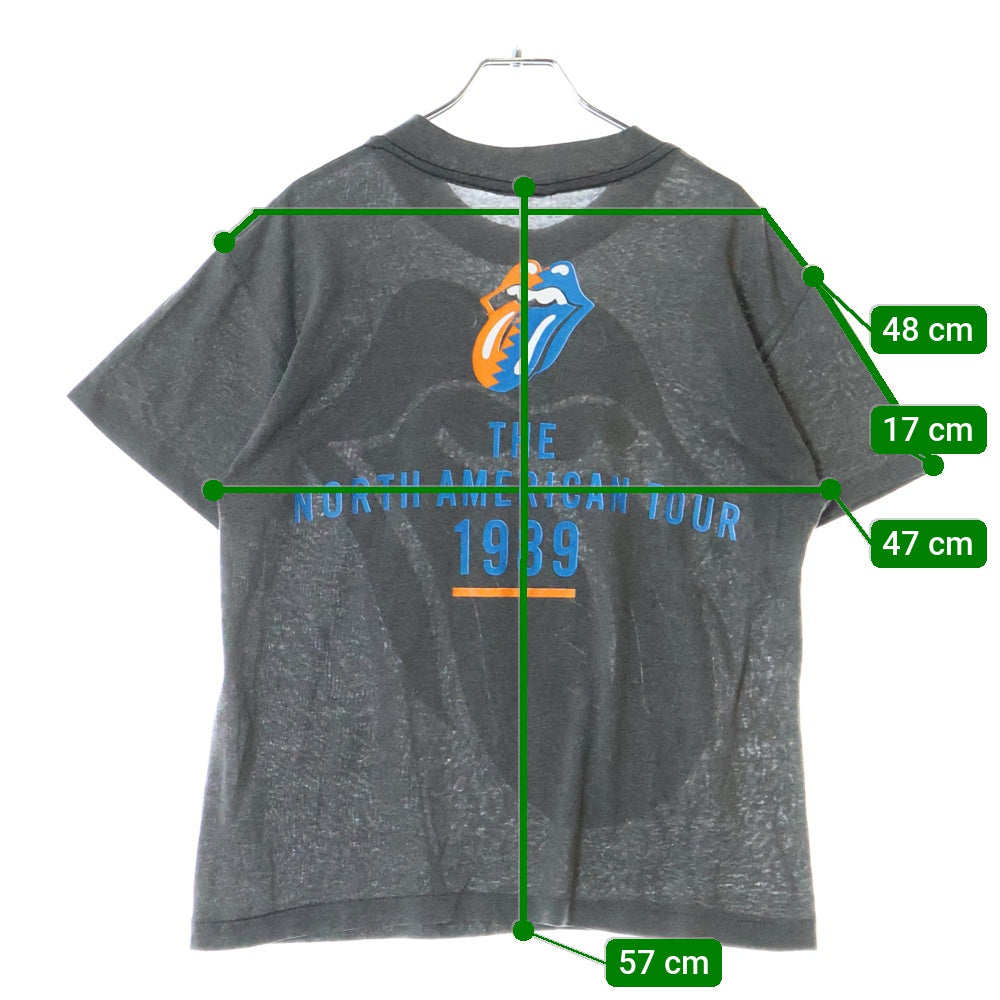 VINTAGE(ヴィンテージ) 80S VINTAGE THE ROLLING STONES THE NORTH AMERICAN TOUR 1989 ヴィンテージ ザ ローリング ストーンズ 北アメリカツアー クルーネック半袖Tシャツ
