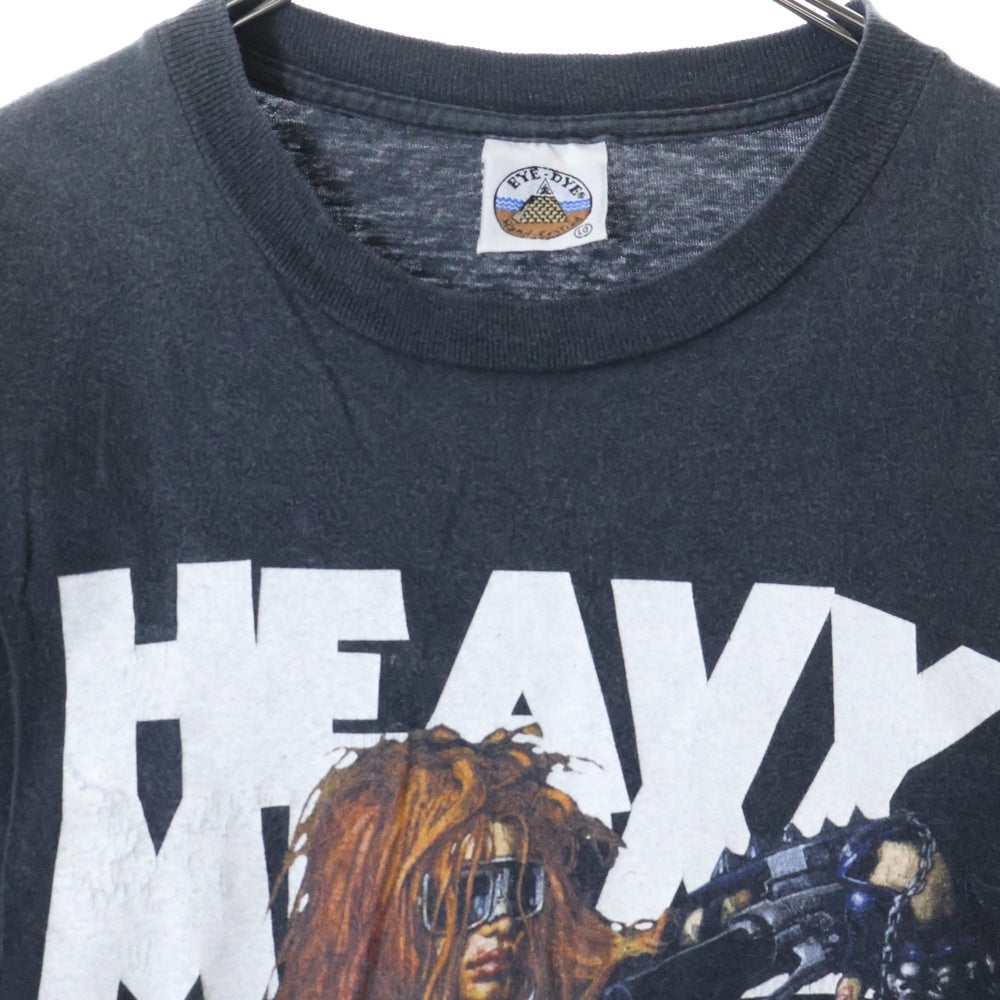 VINTAGE(ヴィンテージ) 90S VINTAGE HEAVY METAL MAGAZINE ヴィンテージ ヘビー メタル マガジン フロントプリント クルーネック半袖Tシャツ カットソー チャコールグレー