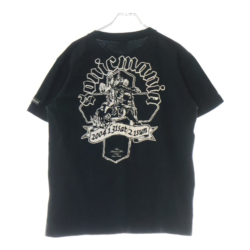 VINTAGE(ヴィンテージ) 00S SONICMANIA 2004 ヴィンテージ ソニックマニア 両面プリント クルーネック半袖Tシャツ カットソー ブラック