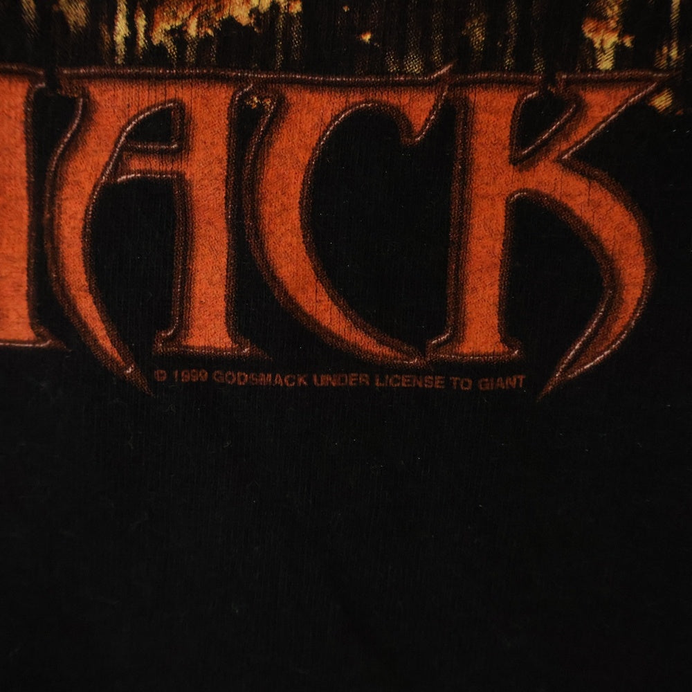 VINTAGE(ヴィンテージ) 00S VINTAGE GODSMACK SMACKFEST 2000 ヴィンテージ ゴッドスマック スマックフェスト 両面プリント クルーネック半袖Tシャツ カットソー ブラック