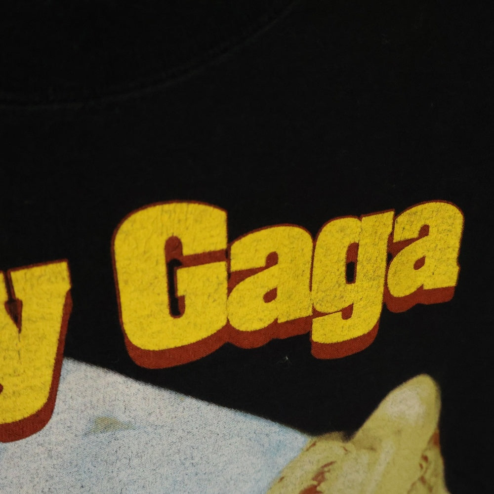 VINTAGE(ヴィンテージ) VINTAGE LADY GAGA IN TELEPHONE 2010 ヴィンテージ レディー ガガ イン テレフォン ツアー 両面プリント クルーネック半袖Tシャツ カットソー ブラック
