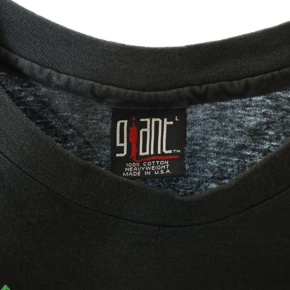 VINTAGE(ヴィンテージ) 90S VINTAGE L7 HAND SIGN ヴィンテージ エルセブン ハンドサイン 両面プリント クルーネック半袖Tシャツ カットソー ブラック
