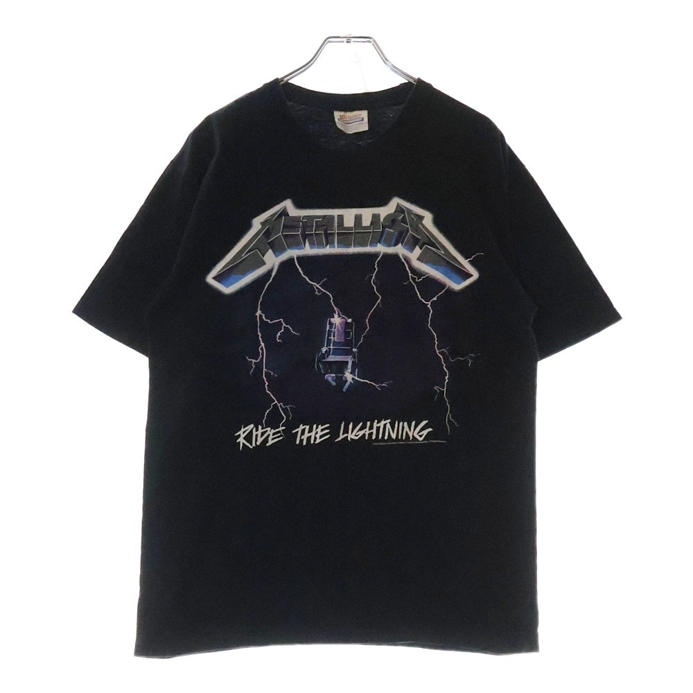 VINTAGE(ヴィンテージ) 00S VINTAGE METALLICA RIDE THE LIGHTNING 2007 ヴィンテージ メタリカ ライド ザ ライトニング 両面プリント クルーネック半袖Tシャツ カットソー ブラック