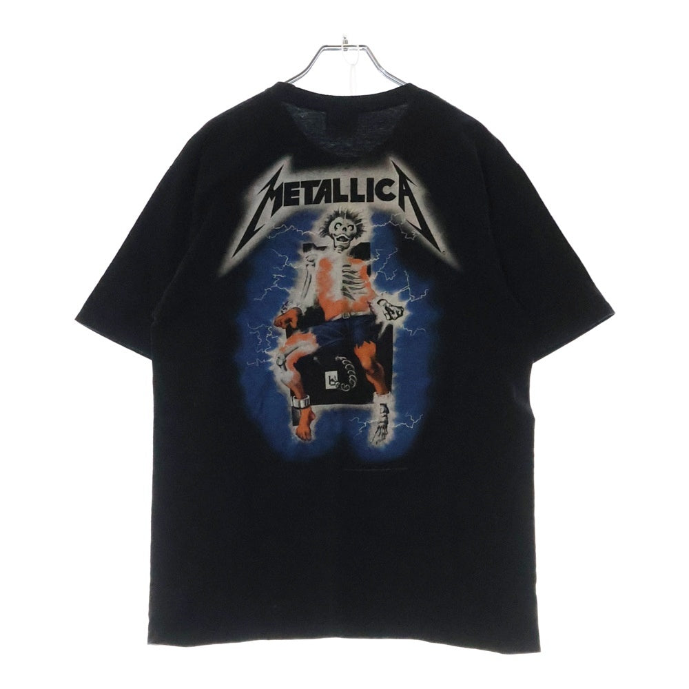 VINTAGE(ヴィンテージ) 00S VINTAGE METALLICA RIDE THE LIGHTNING 2007 ヴィンテージ メタリカ ライド ザ ライトニング 両面プリント クルーネック半袖Tシャツ カットソー ブラック