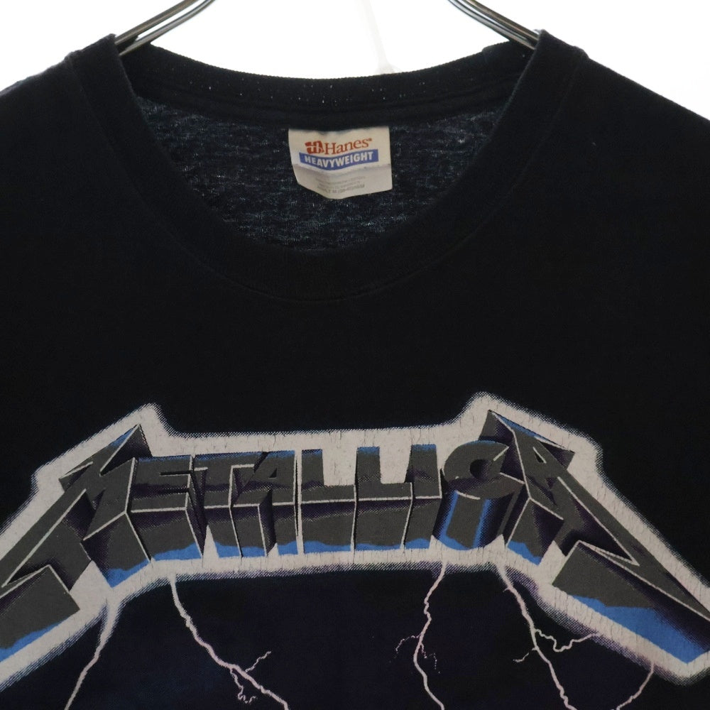 VINTAGE(ヴィンテージ) 00S VINTAGE METALLICA RIDE THE LIGHTNING 2007 ヴィンテージ メタリカ ライド ザ ライトニング 両面プリント クルーネック半袖Tシャツ カットソー ブラック